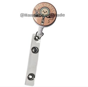 Handmade Funny Badge Reel – Reel Crafty – Retractable ID Holder